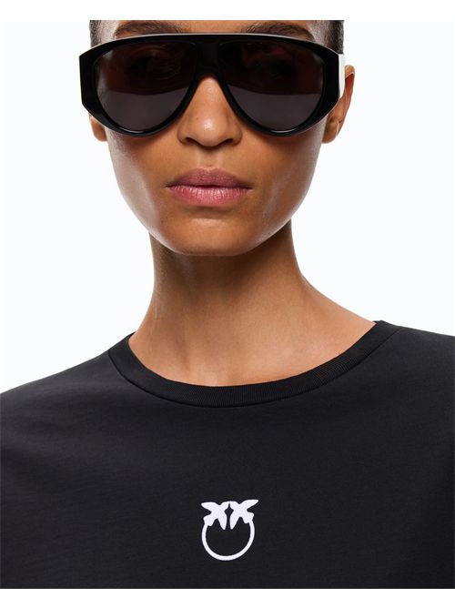 Maglia con logo Love Birds PINKO | 107292A3HP/Z99